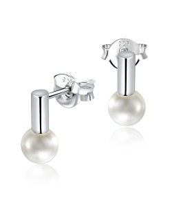 Pearl Silver Ear Stud STS-3276